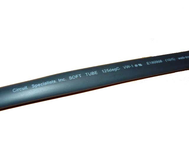 Black 2.5mm SoftTube Heat Shrink Tubing 4ft length